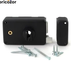 Serrure de portail en applique horizontale - cylindre européen FTH THIRARD