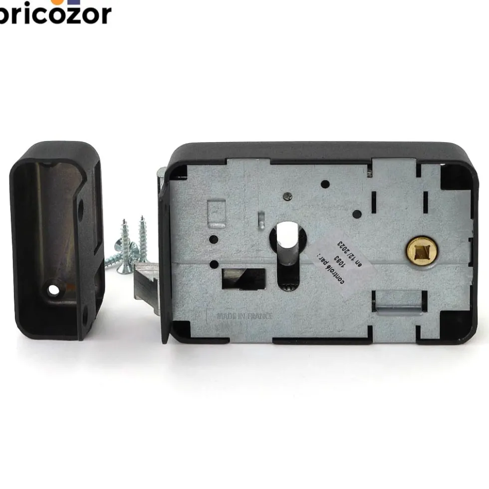 Serrure de portail en applique horizontale - cylindre européen FTH THIRARD