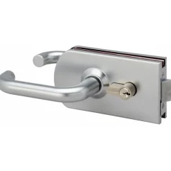 Serrure de porte en verre condamnable - réversible - 9745 MÉTALUX