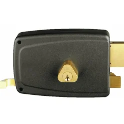 Serrure en applique horizontale à tirage - cylindre rond - Match JPM