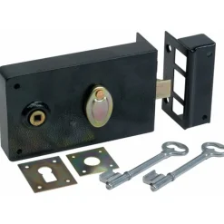 Serrure en applique horizontale clef à chiffres et fouillot type 603 MÉTALUX