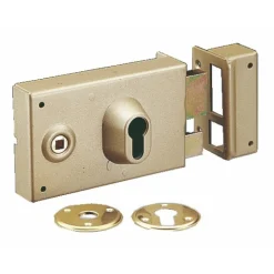 Serrure en applique horizontale à fouillot - cylindre européen - 7416 VACHETTE