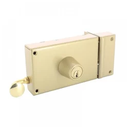 Serrure en applique horizontale à tirage - cylindre rond - Vega 1203 JPM