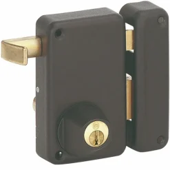 Serrure en applique - verticale - à tirage - cylindre rond - Optimum FTH THIRARD