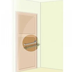 Serrure à larder - accessible « PMR » - axe 120 mm MÉTALUX