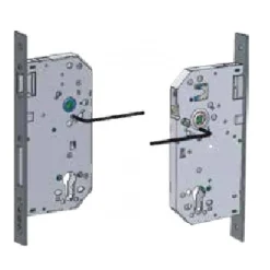 Serrure à larder anti-panique axe 60 mm pour porte en bois TESA ASSA ABLOY