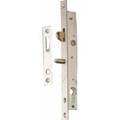 Serrure à larder à crochet - antidégondage - têtière inox - 28/25 MÉTALUX