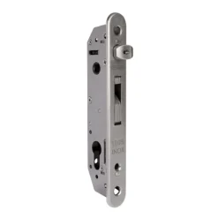 Serrure à larder pour portail tubulaire - cylindre européen - Fortylock LOCINOX