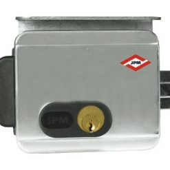 Serrure électrique en applique - réversible - pour portails grillagés JPM