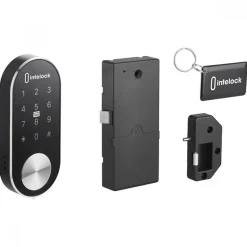 Serrure électronique de casier Intelock BOX -combinaison -batterie + USB FTH THIRARD
