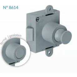 Serrure monopoint avec pêne demi-tour Push Lock -axe 25mm -réversible JUNIE
