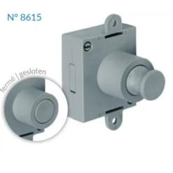 Serrure monopoint avec pêne dormant Push Lock - axe 25 mm - réversible JUNIE