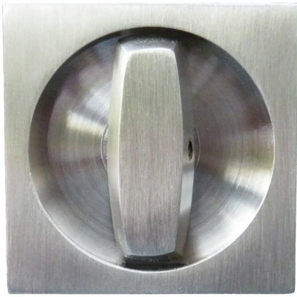 Serrure porte coulissante - condamnation - rosace carrée - inox - EPD KARCHER DESIGN