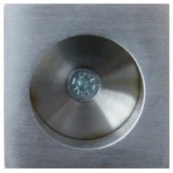 Serrure porte coulissante - condamnation - rosace carrée - inox - EPD KARCHER DESIGN