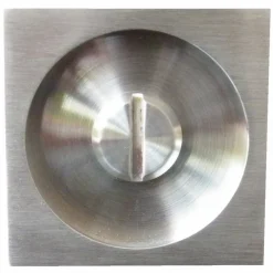Serrure porte coulissante - condamnation - rosace carrée - inox - EPD KARCHER DESIGN