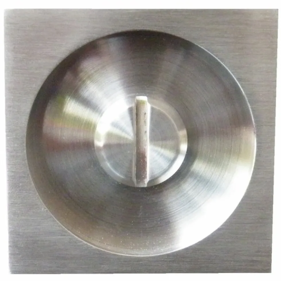 Serrure porte coulissante - condamnation - rosace carrée - inox - EPD KARCHER DESIGN