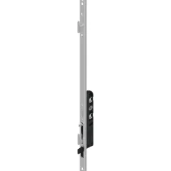 Serrure pour baie coulissante Serinox 2 points hauts - L 370 mm - avec platine LA CROISÉE DS