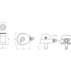 Serrure pour fermeture de rideau métallique - en applique FTH THIRARD