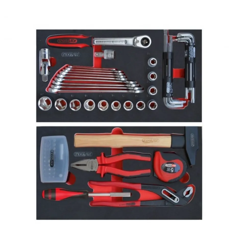 Servante d'atelier mobile - 77 outils KS TOOLS