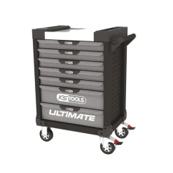 Servante d'atelier ULTIMATE® - 7 tiroirs - noire et grise KS TOOLS