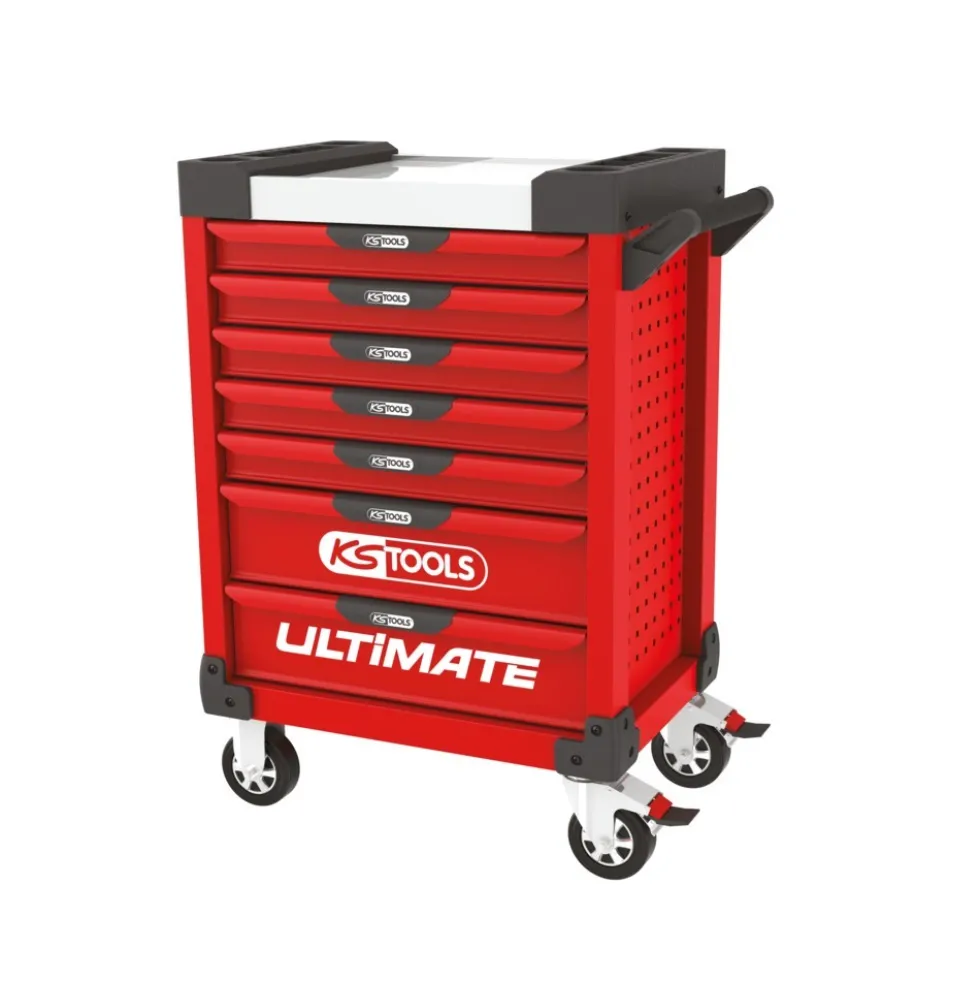 Servante d'atelier ULTIMATE® - 7 tiroirs - rouge KS TOOLS