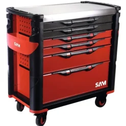 Servante XL - 6 tiroirs avec plateau inox - 416-AX-L SAM OUTILLAGE