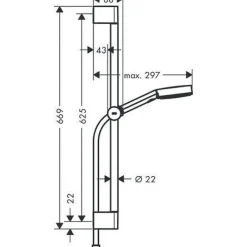 Set de douche 3 jets - Pulsify Select HANSGROHE