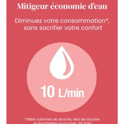 Set de douche retro avec douchette flexible et support - chromé - Louise JACOB DELAFON