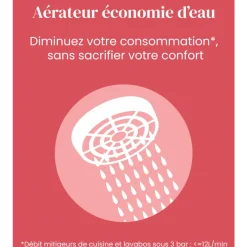 Set de douche retro avec douchette flexible et support - chromé - Louise JACOB DELAFON