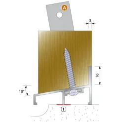 Seuil SPE pour porte d'entrée bois BILCOCQ