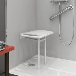 Siège de douche - relevable blanc - Bama AKW INTERNATIONAL