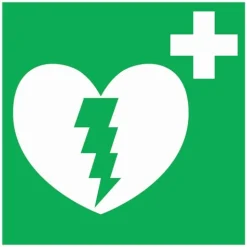 Signalétique défibrillateur - Carré rigide NOVAP