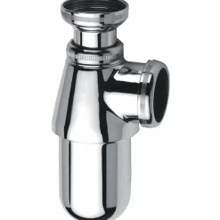 Siphon d'évier en laiton chromé brillant - réglable en hauteur NICOLL