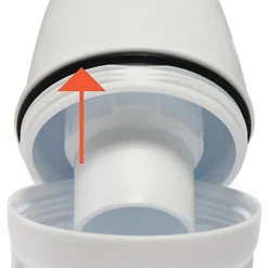 Siphon lavabo bi matière avec joints surmoulés - sortie Ø40 mm - Connectic VALENTIN