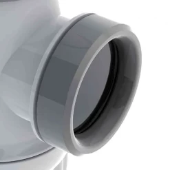 Siphon lavabo bi matière avec joints surmoulés - sortie Ø40 mm - Connectic VALENTIN