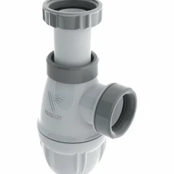 Siphon lavabo bi matière avec joints surmoulés - sortie Ø40 mm - Connectic VALENTIN