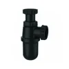 Siphon lavabo réglable Ø32 noir VALENTIN
