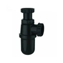 Siphon lavabo réglable Ø32 noir VALENTIN
