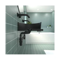Siphon lavabo réglable Ø32 noir VALENTIN