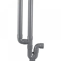 Siphon machine à laver double INTERPLAST