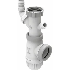 Siphon évier avec prise machine à laver - diamètre 40 mm - Connectic VALENTIN