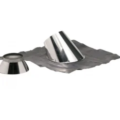 Solin pour conduit isolé double paroi inox - diamètre 80x130 TEN