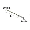Sortie de caisson déporté pour volet roulant à manivelle à tige 7 mm TORBEL