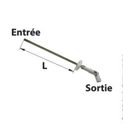 Sortie de caisson déporté pour volet roulant à manivelle à tige 7 mm TORBEL