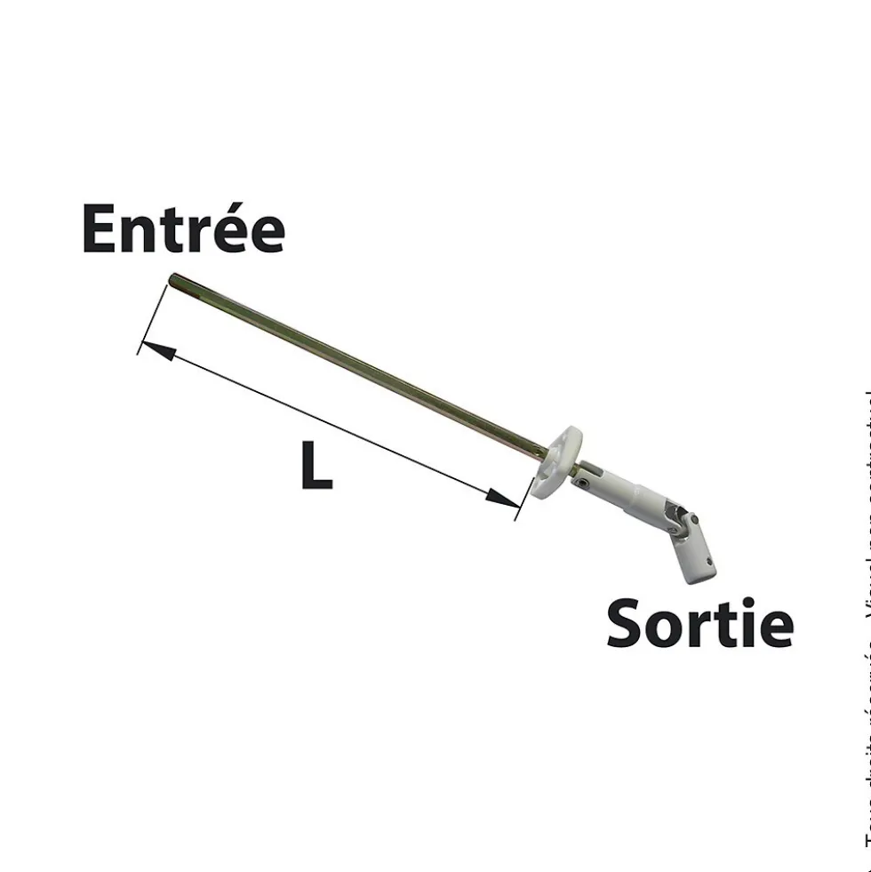 Sortie de caisson déporté pour volet roulant à manivelle à tige 7 mm TORBEL