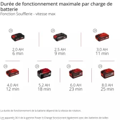 Souffleur de feuilles sans fil Pro 36V - GP-LB 36/270 Li E BL-Solo - Power X-Change EINHELL PROFESSIONAL