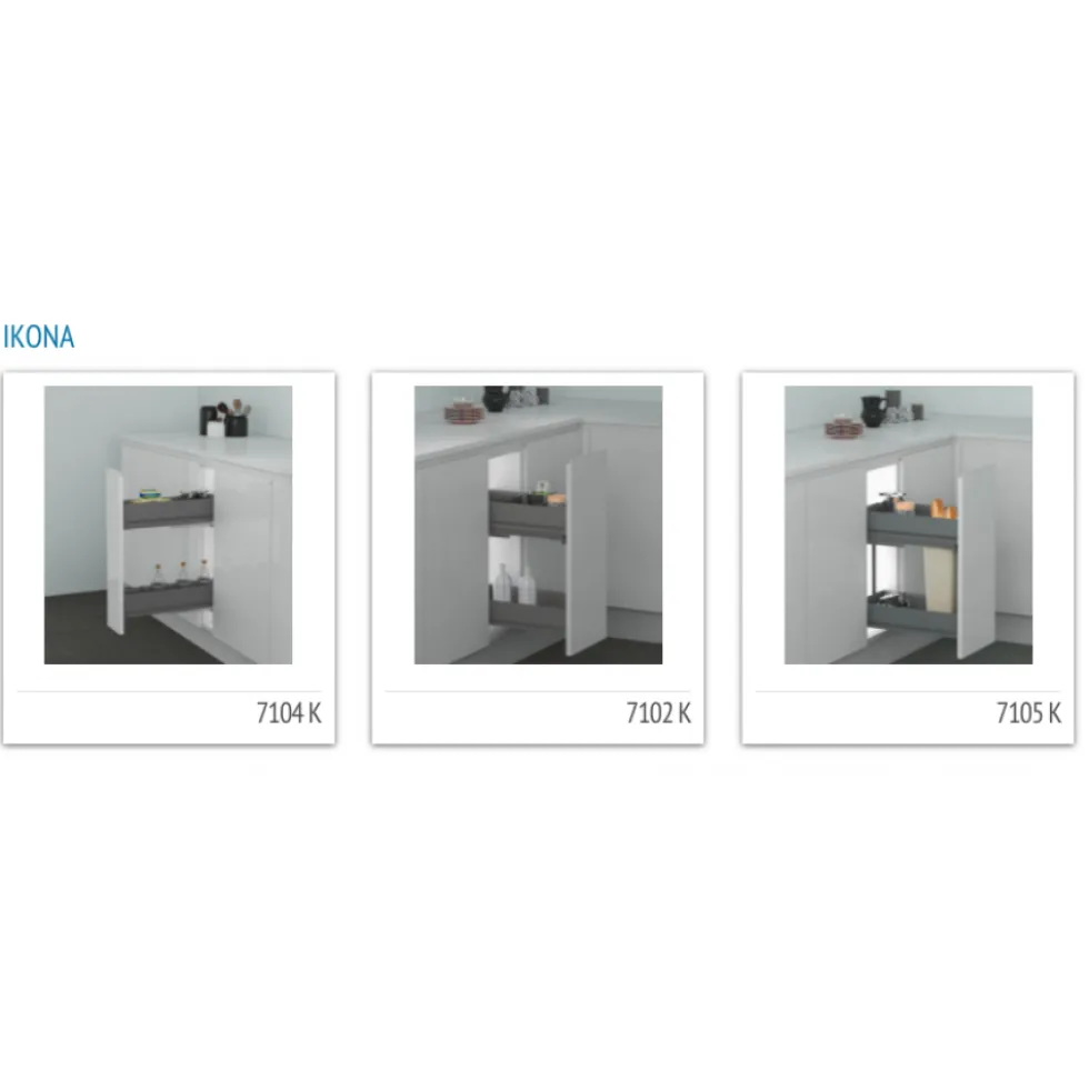Séparateur de bouteilles pour panier Ikona - anthracite INOXA