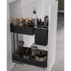 Séparateur de rangement pour étagère K-Line - en métal gris anthracite KESSEBÖHMER