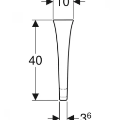 Séparateur d'urinoir en céramique GEBERIT