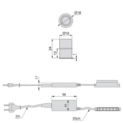 Spot LED - encastrable - 12 V - aluminium - kit de 6 - Alcor EMUCA
